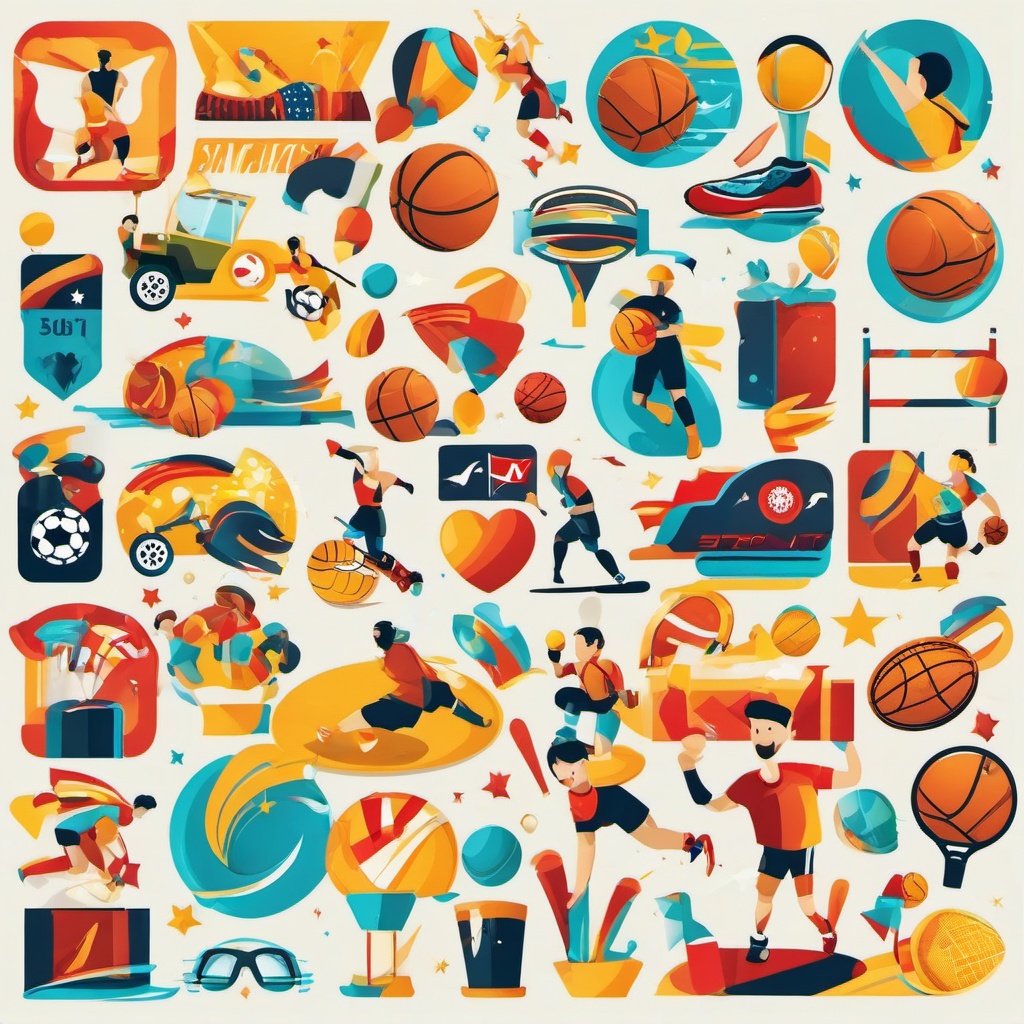 Sport clipart - sports event celebration  vector clipart