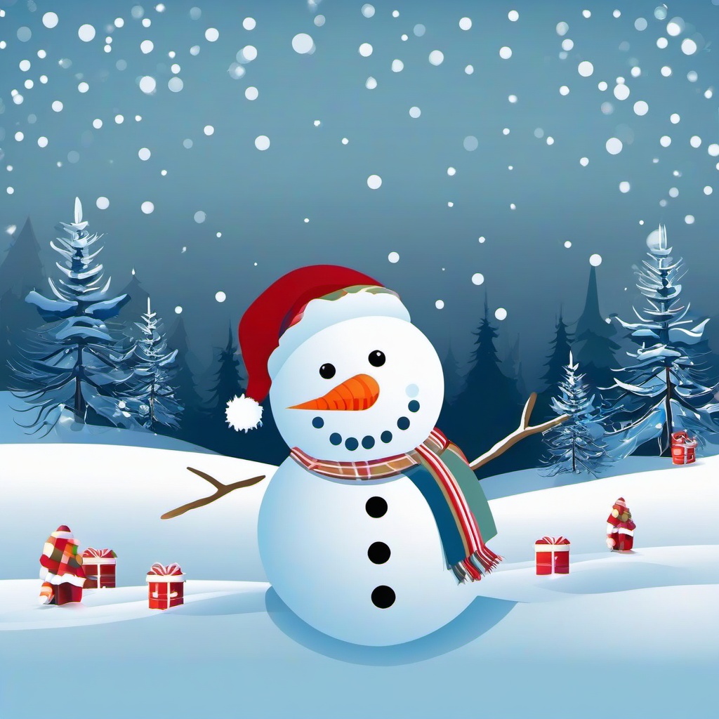 Winter background wallpaper - winter snowman background  