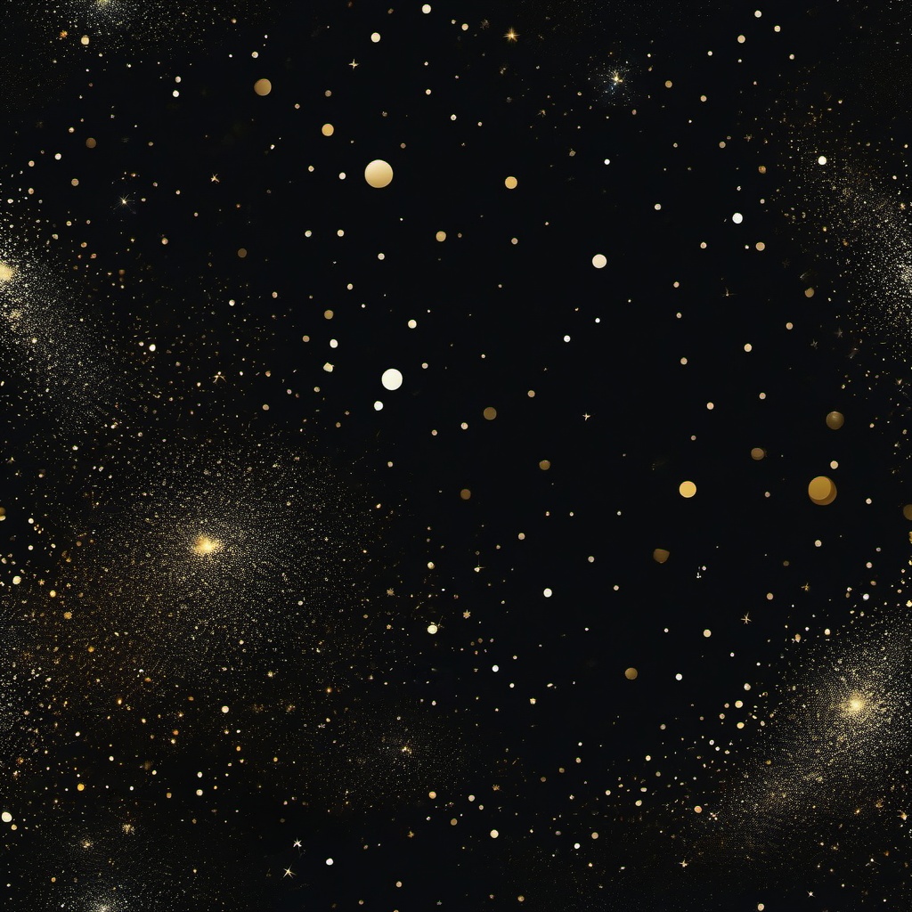 Black Background Wallpaper - Starry Night in Outer Space  wallpaper style, intricate details, patterns, splash art, light colors