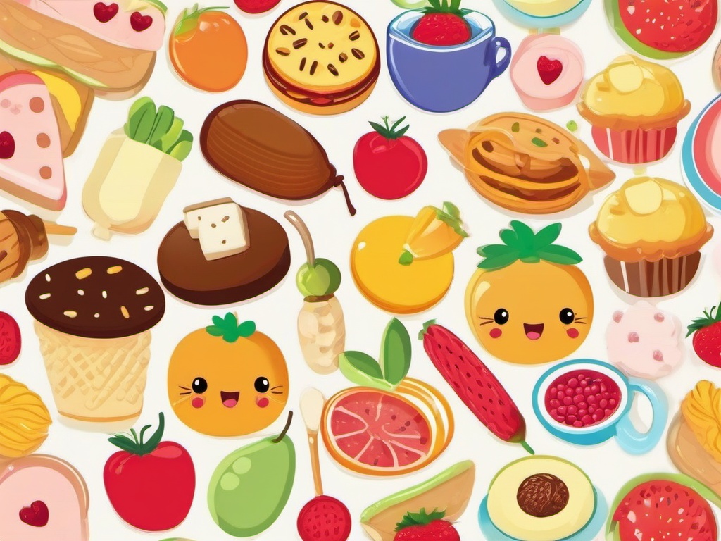 wallpaper cute food  ,desktop background wallpaper