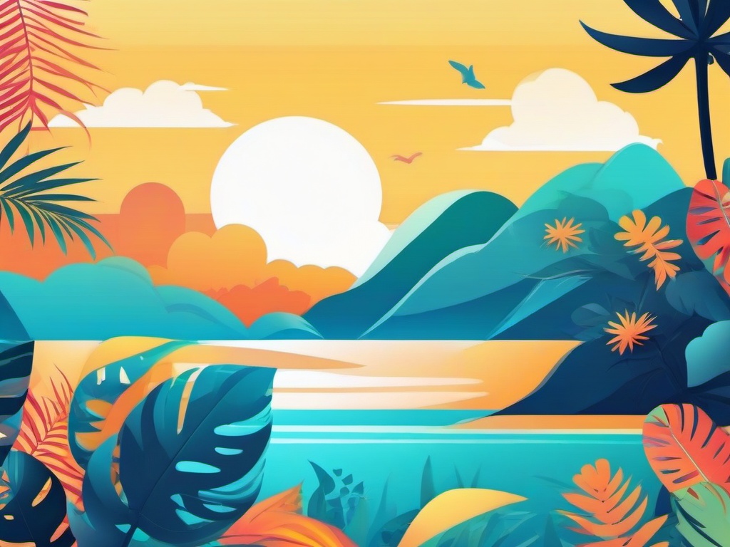 Summer Illustration Wallpaper  background