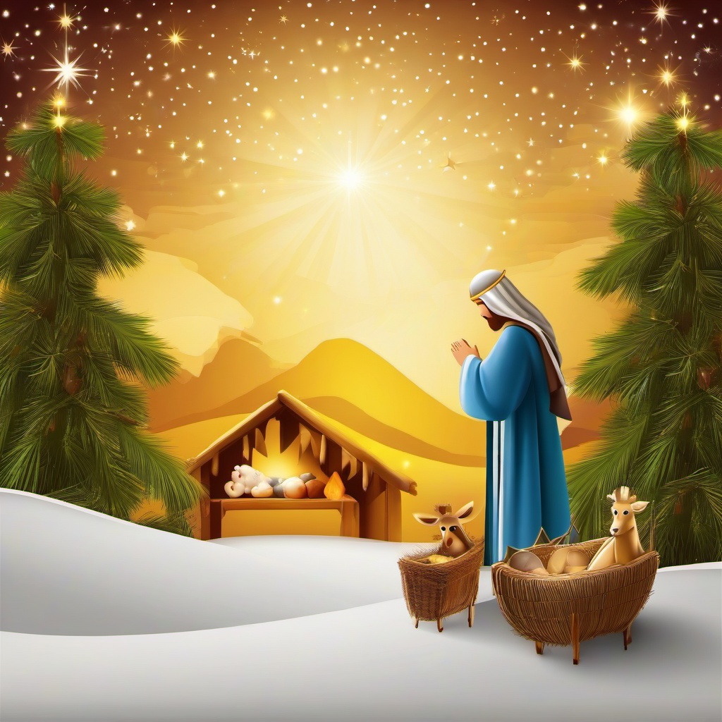 Christmas Background Wallpaper - nativity play backdrop  