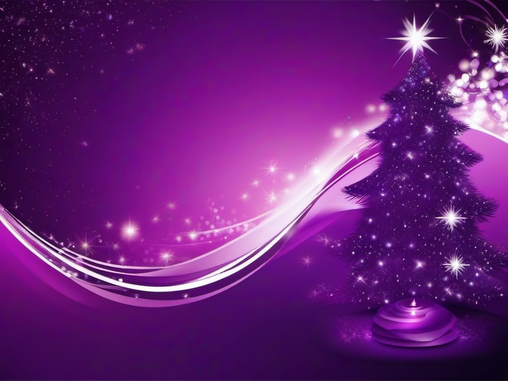 Christmas Background Purple  