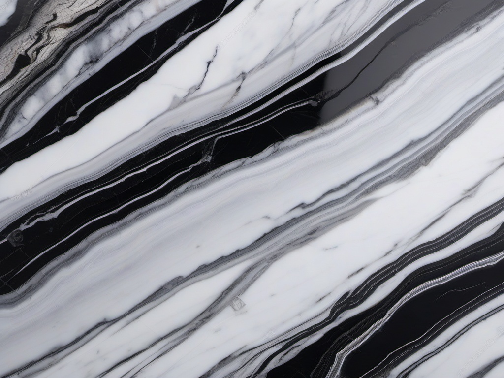 Marble featuring a pure white base and dramatic black veins top view, product photoshoot realistic background, hyper detail, high resolution