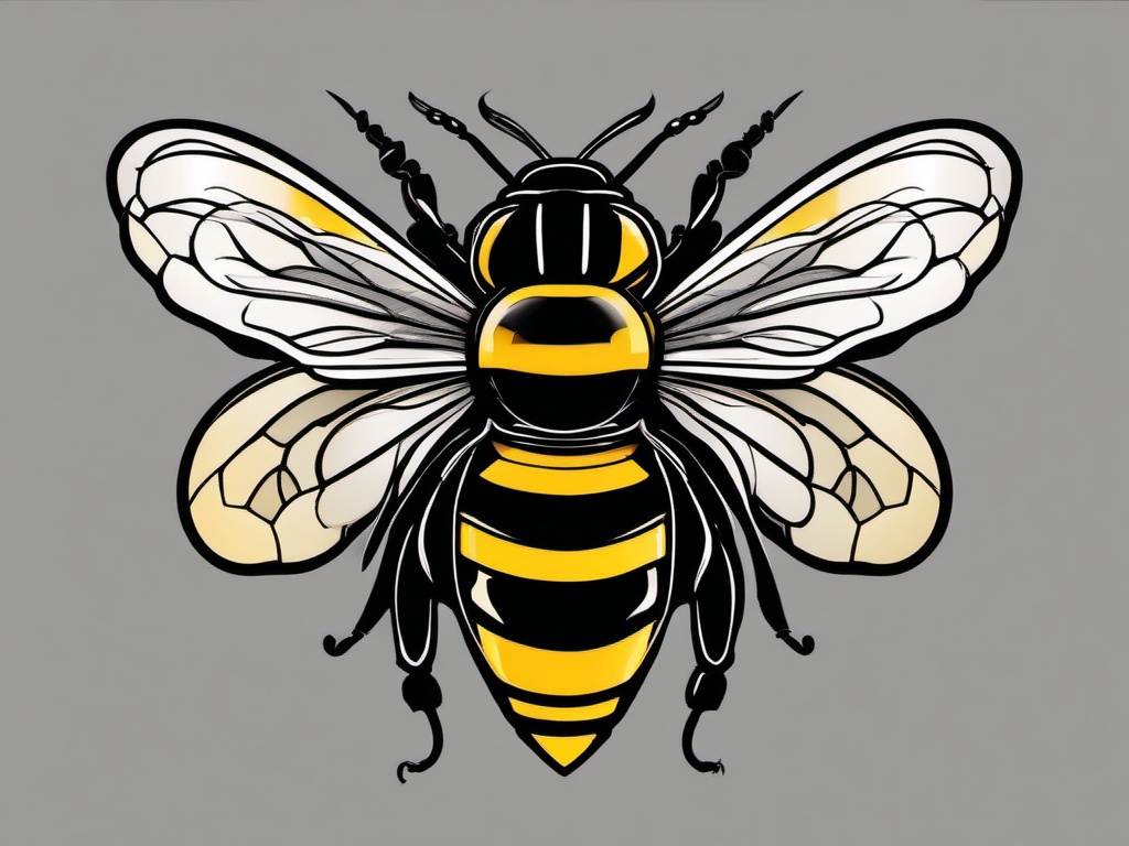 neo traditional bee tattoo  vector tattoo design