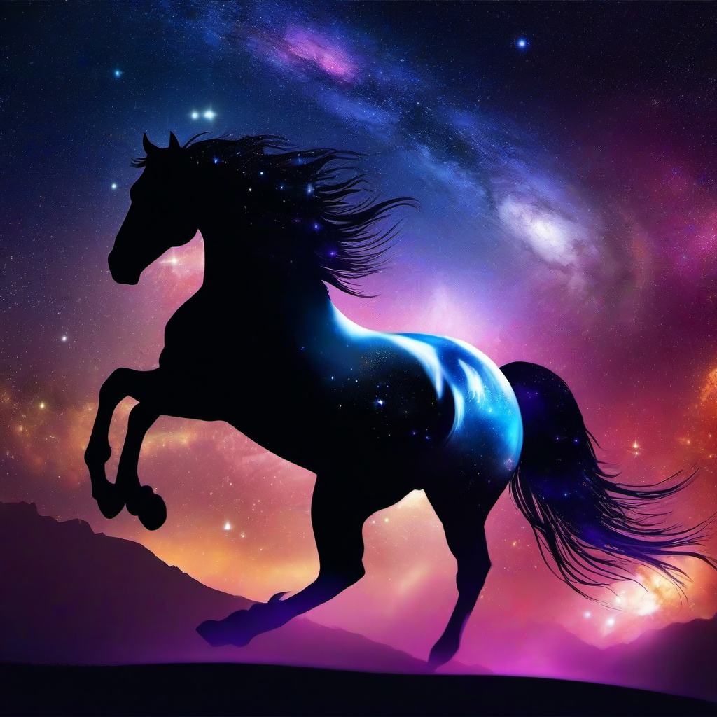 Galaxy Background Wallpaper - horse galaxy wallpaper  