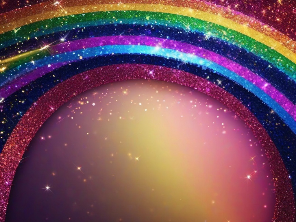 Rainbow Glitter Wallpaper  