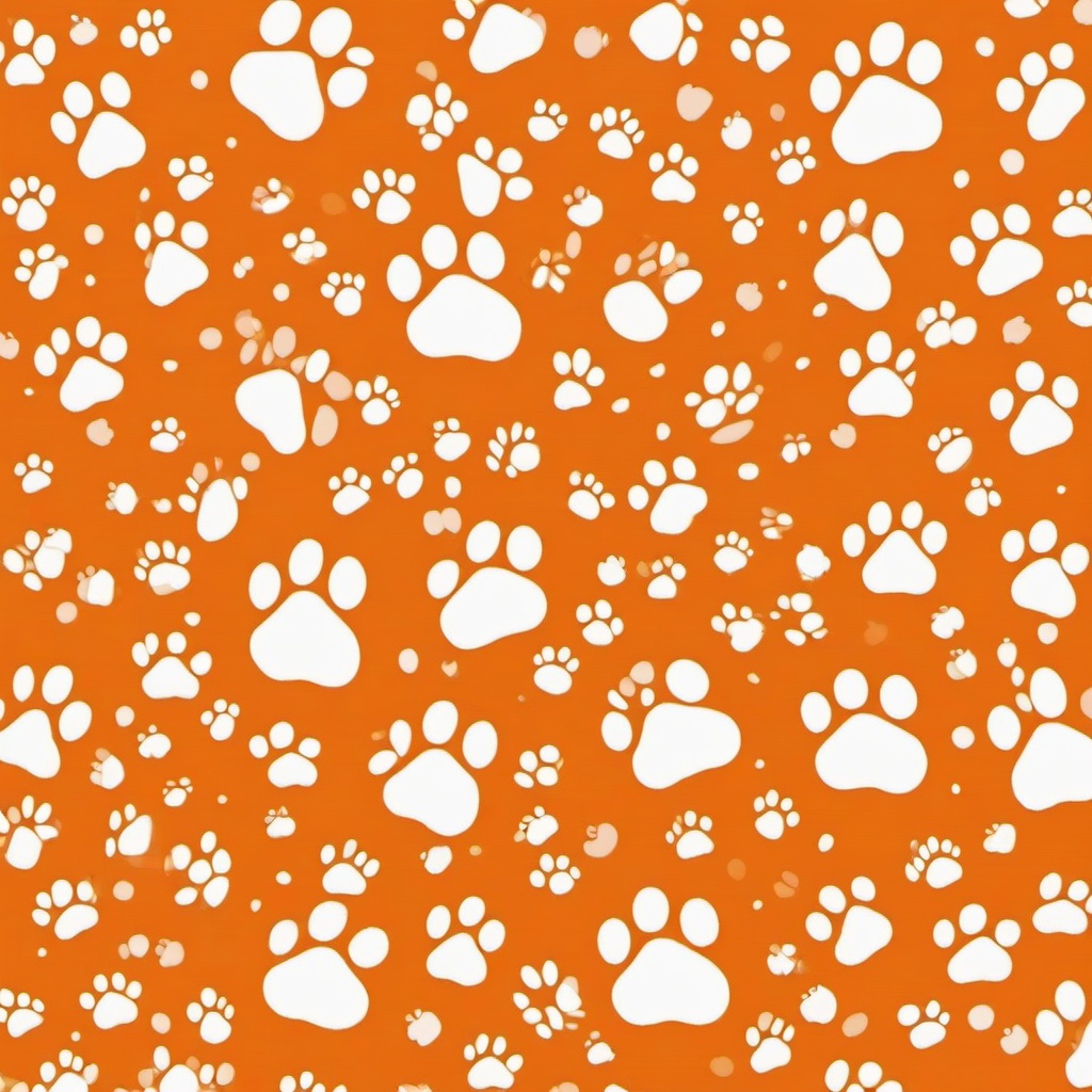 Orange Background Wallpaper - orange paw print background  