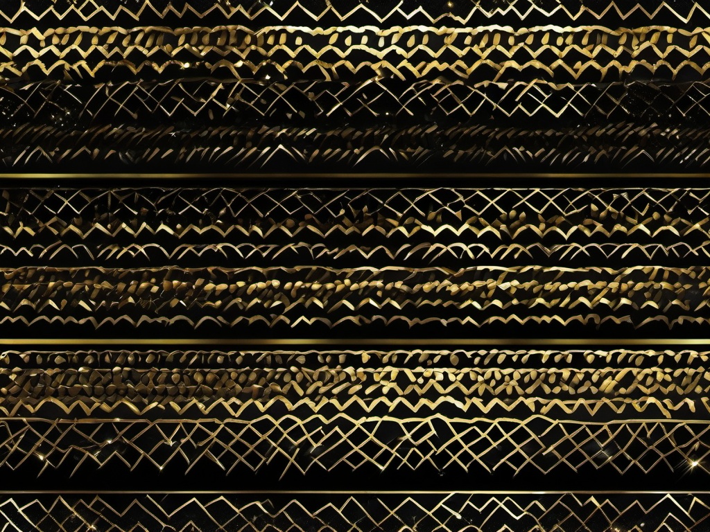 Glitter Black And Gold Background  