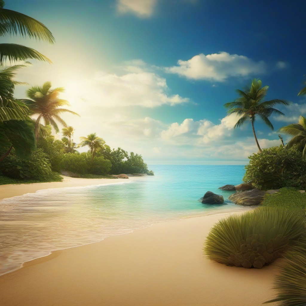 Beach background - peaceful beach wallpaper  