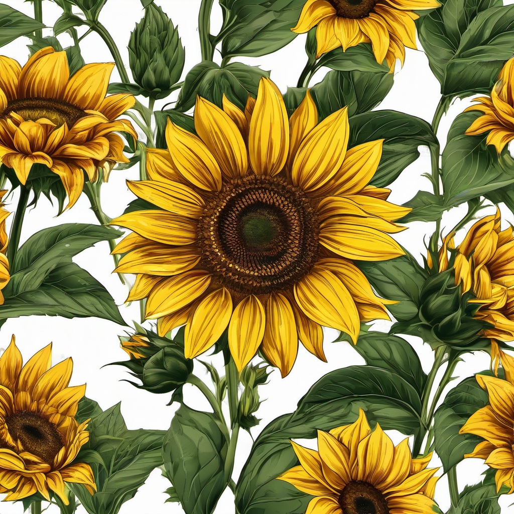 flower clipart - one sunflower  