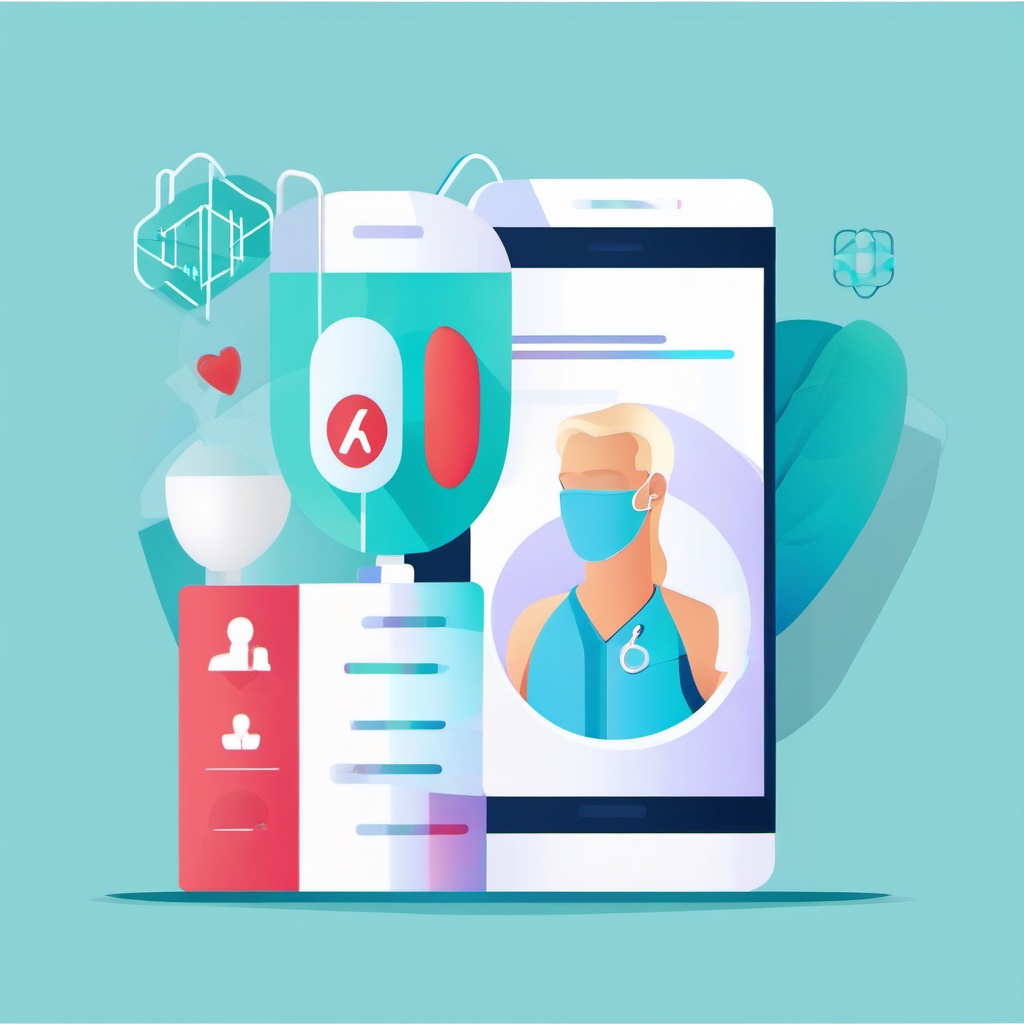 AI Applications in Healthcare clipart - AI applications in healthcare, ,vector color clipart,minimal