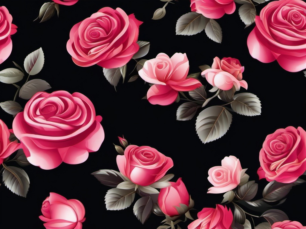 Flower Background Wallpaper - black background rose  