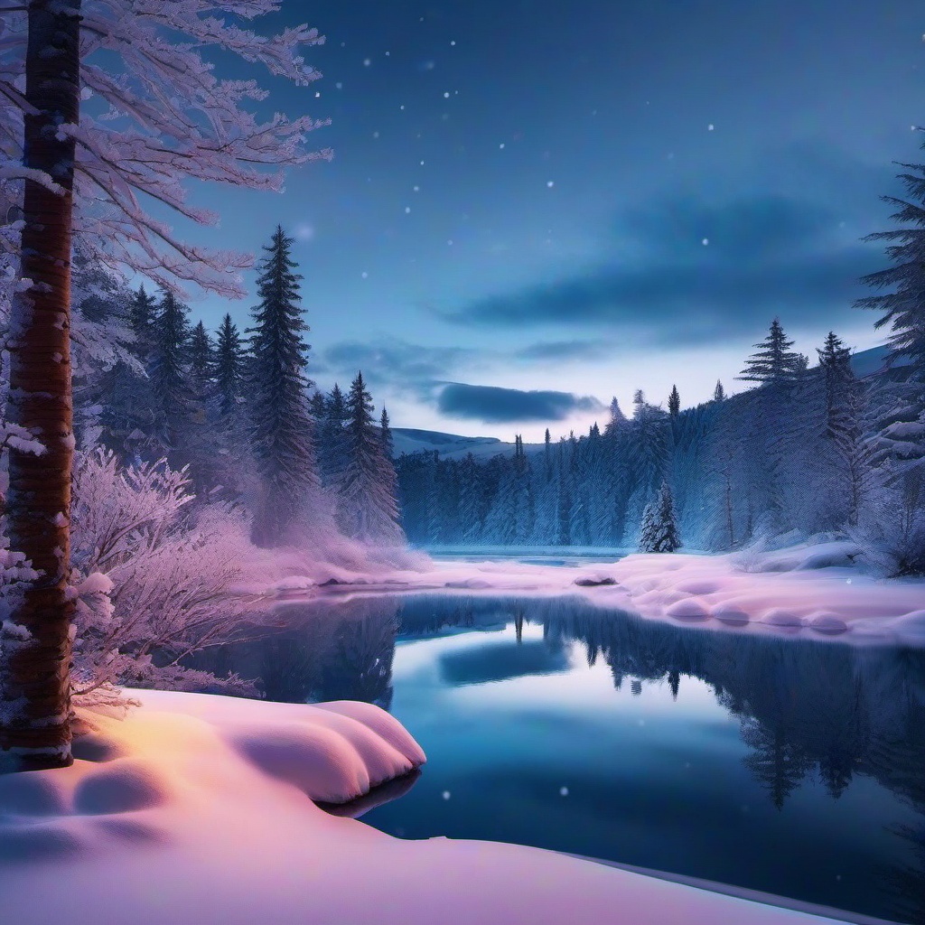 Winter background wallpaper - snow background aesthetic  