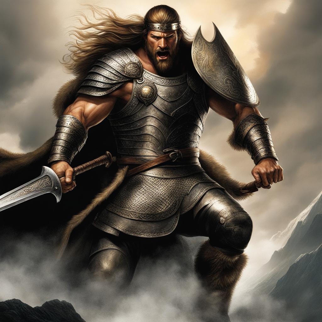 beowulf - the legendary norse hero who battled the monster grendel and a fearsome dragon. 