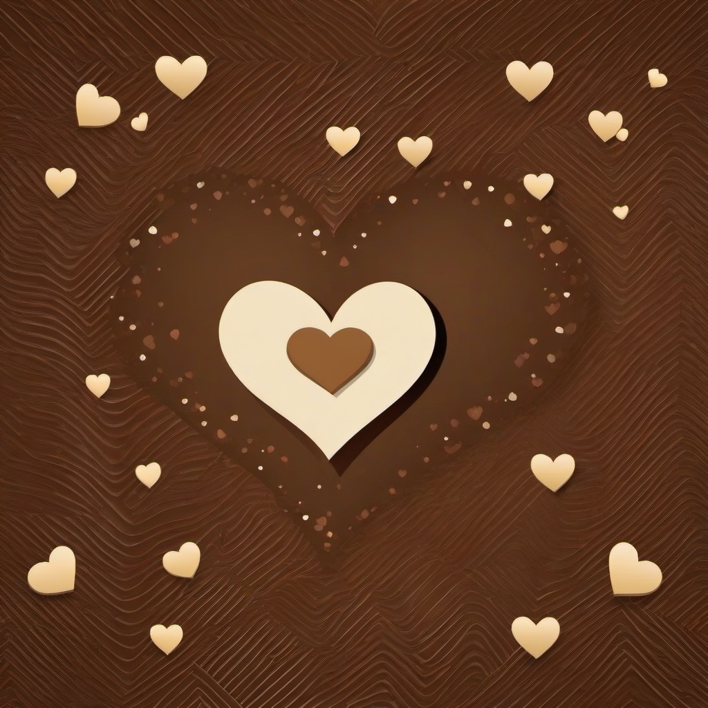 Heart Background Wallpaper - brown background with heart  