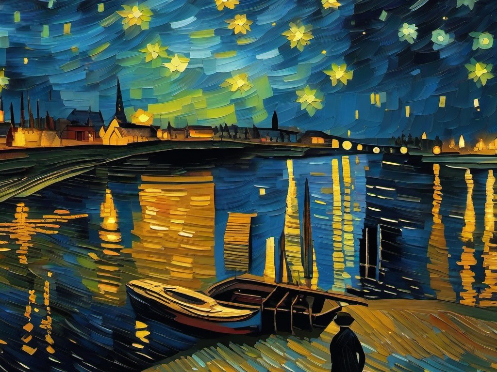 Starry Night Van Gogh Wallpaper 4K  