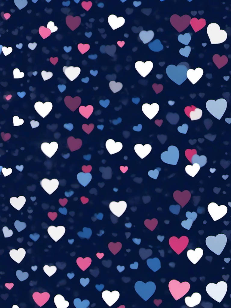 Dark Blue Hearts Wallpaper  ,mobile iphone background wallpaper