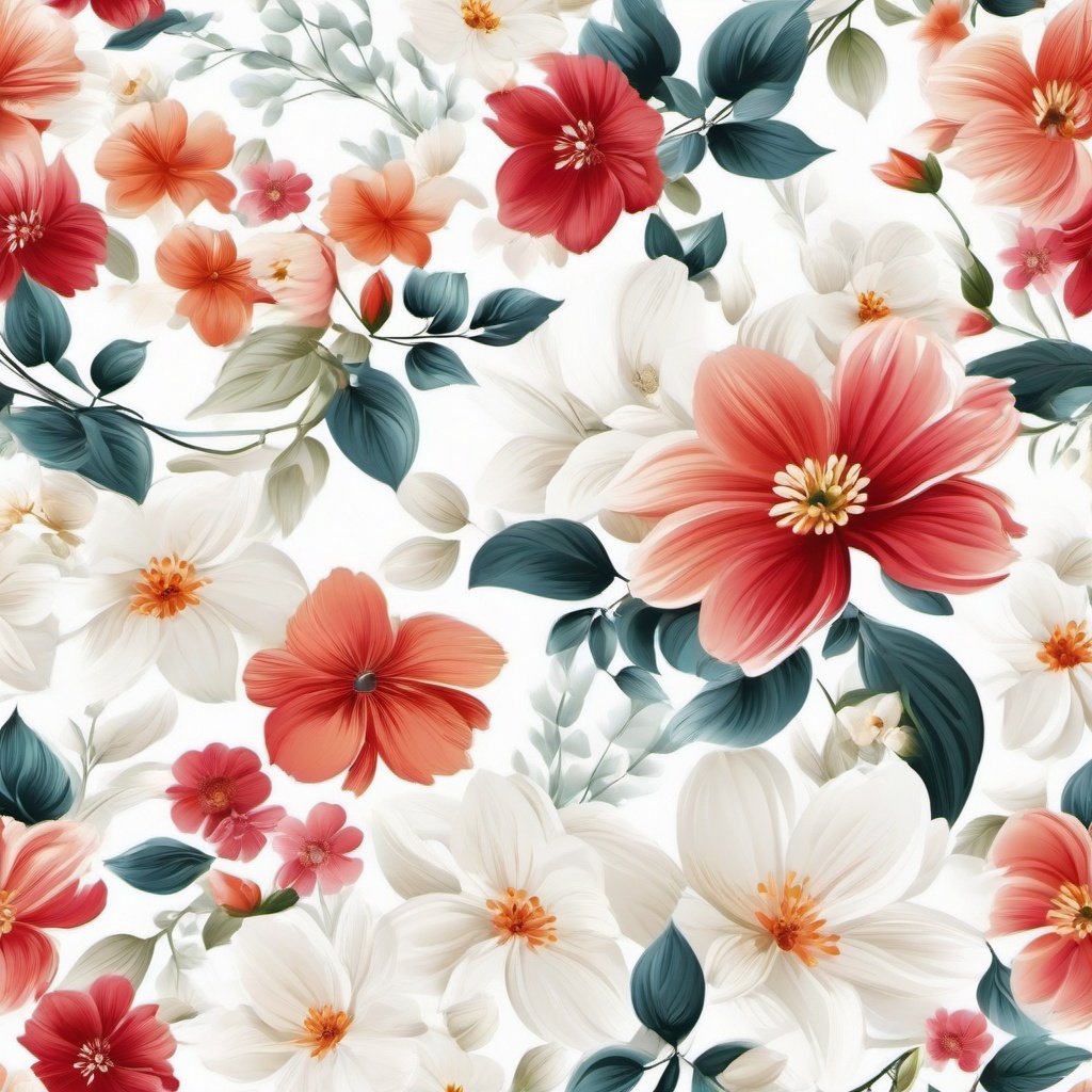 Flower Background Wallpaper - white background floral  