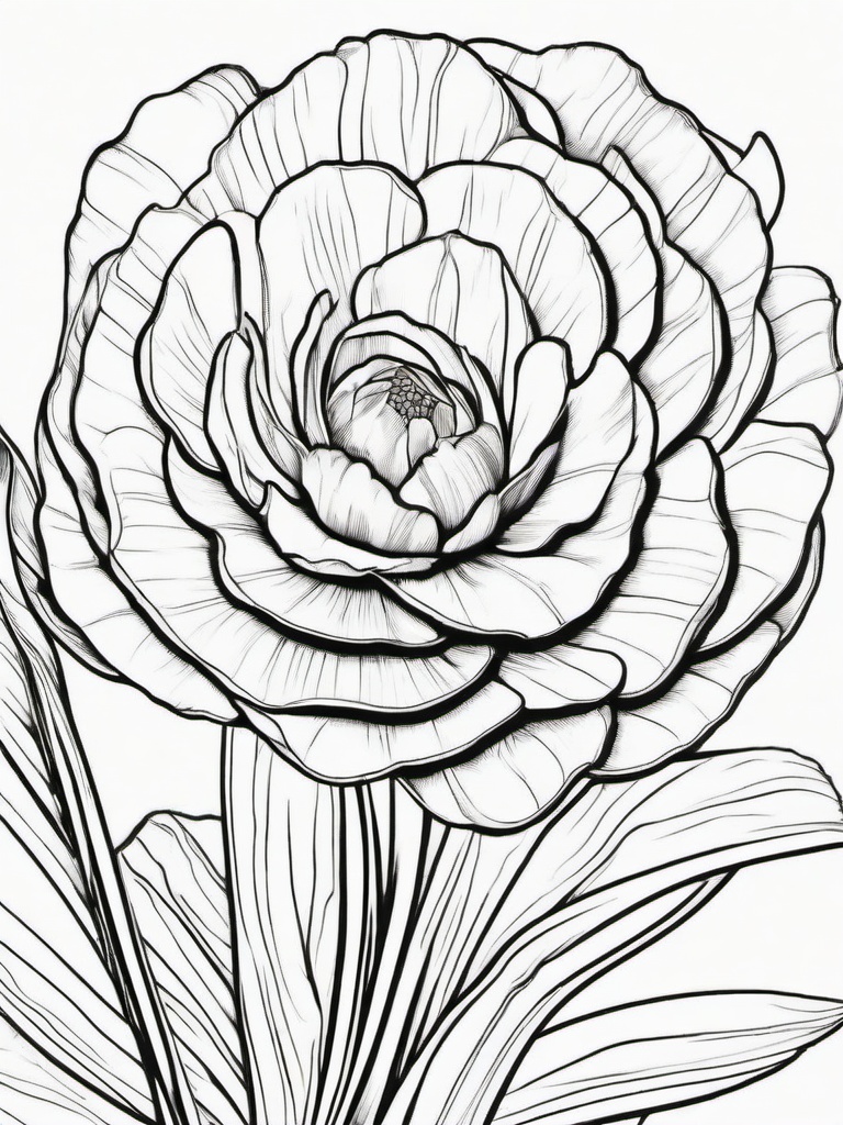 Vegetable Coloring Pages - Garlic scapes with curly tips  simple coloring pages