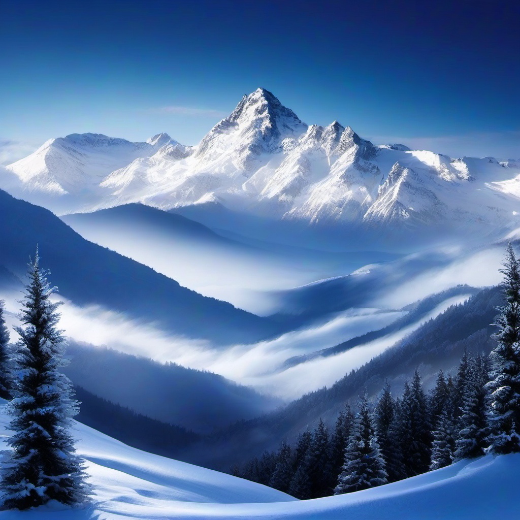 Winter background wallpaper - winter mountain background  