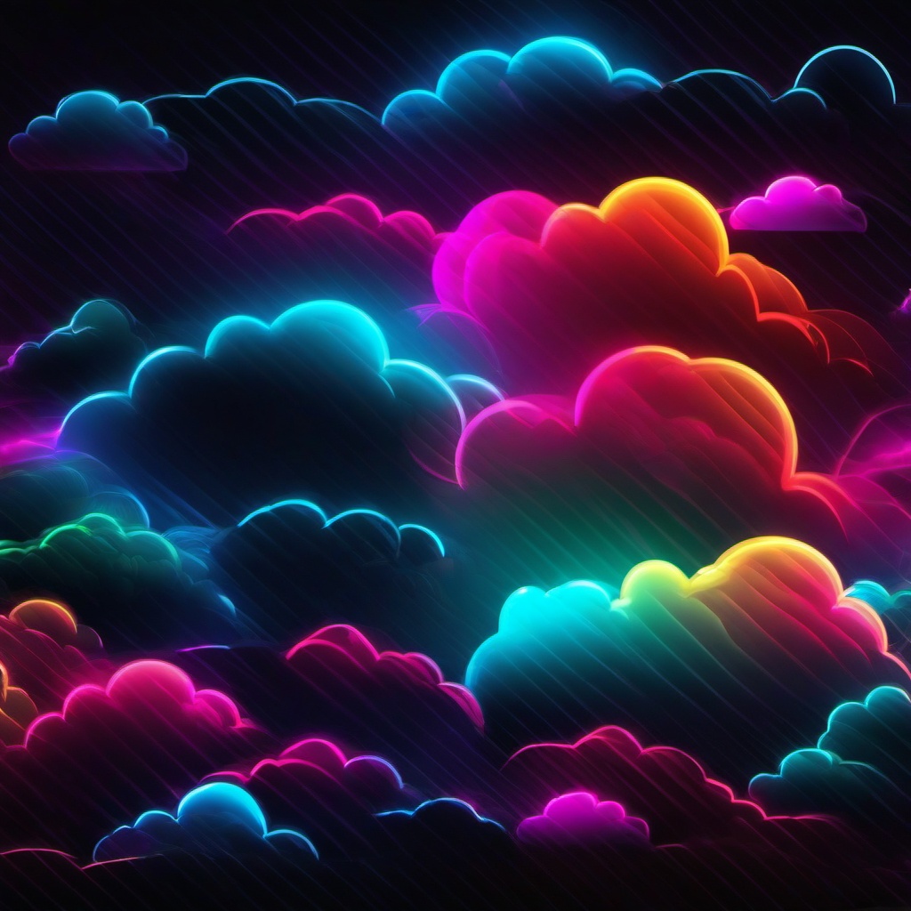 Neon Background Wallpaper - neon cloud background  