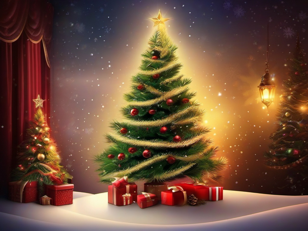 Beautiful Christmas Tree Wallpaper  