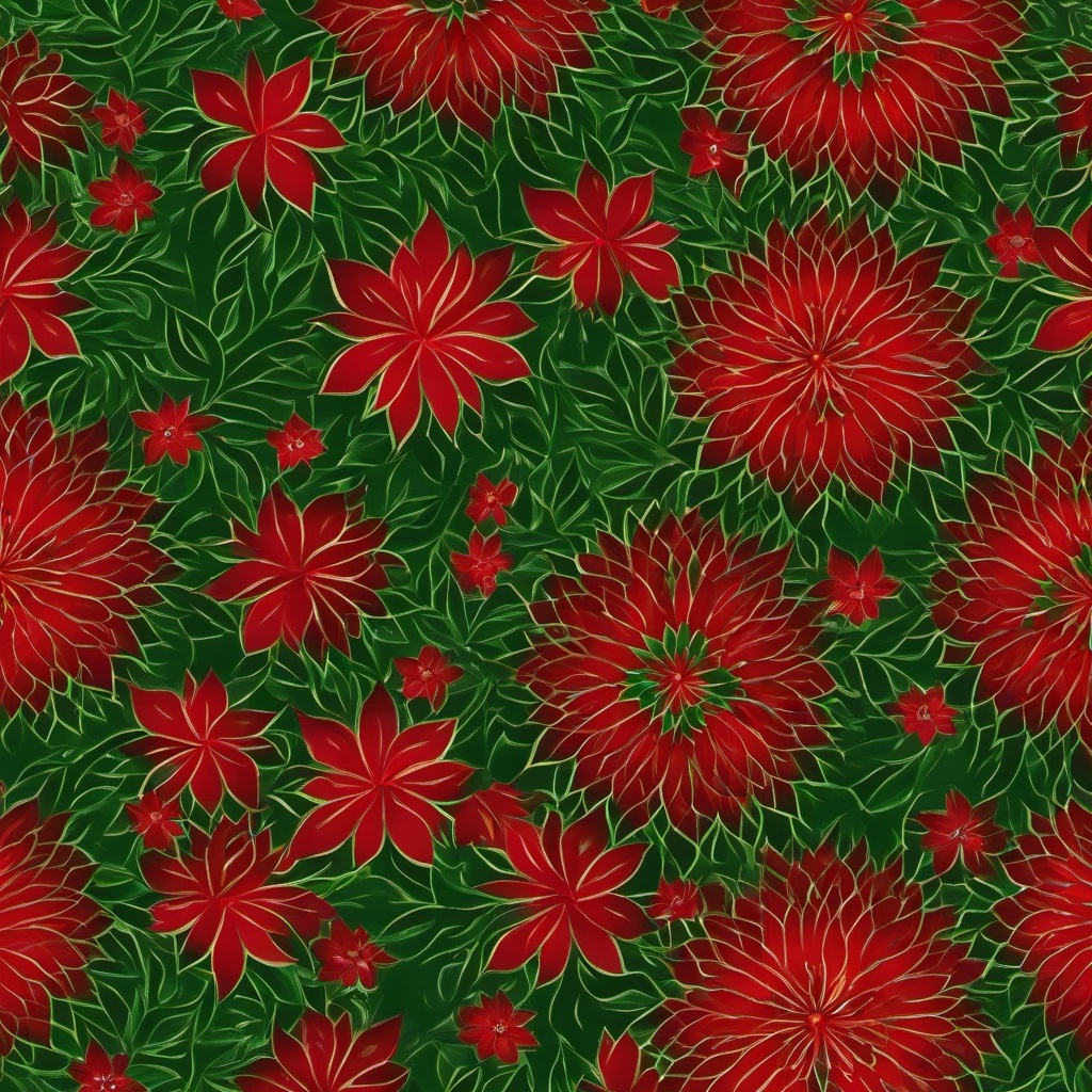 red & green background  