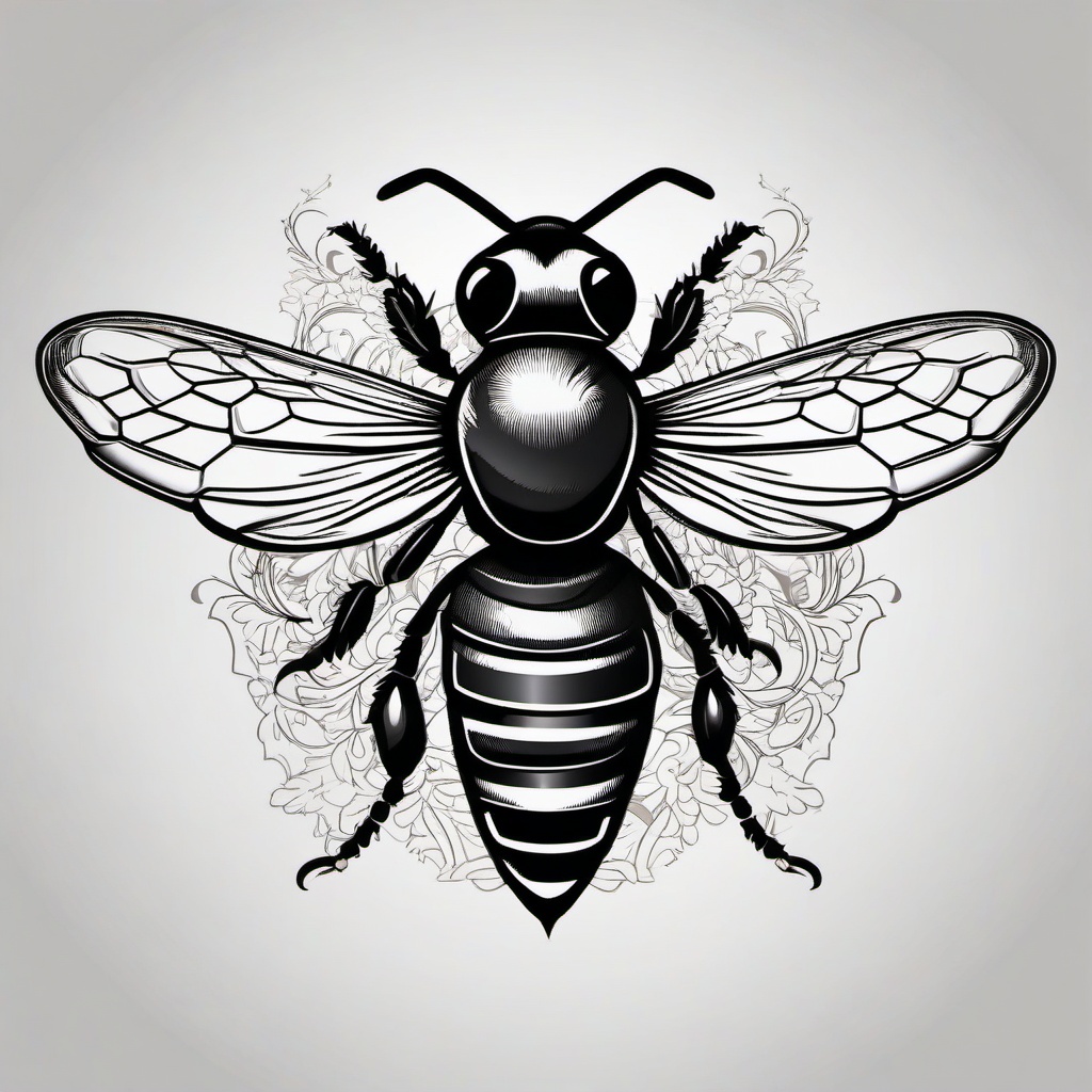 bee ink tattoo  vector tattoo design