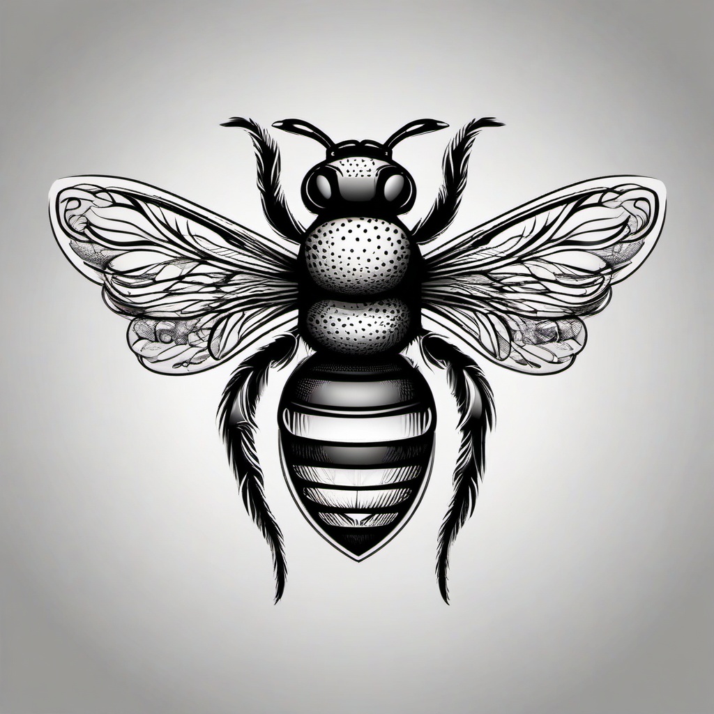 boo bee tattoo  vector tattoo design