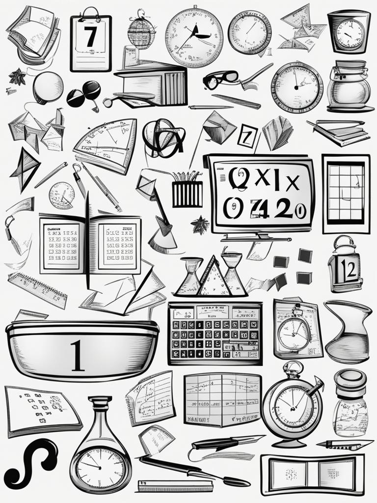 math clipart black and white 