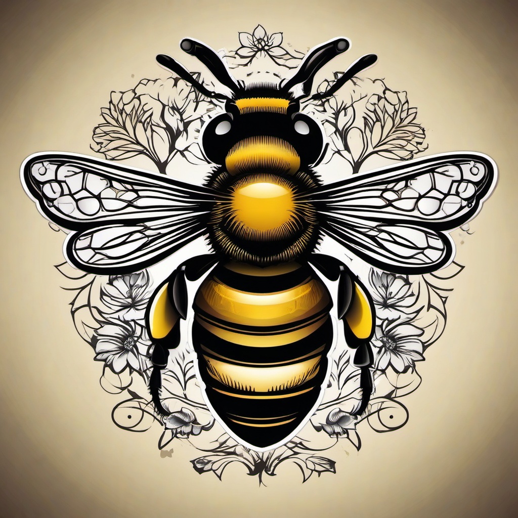 tattoo queen bee  vector tattoo design