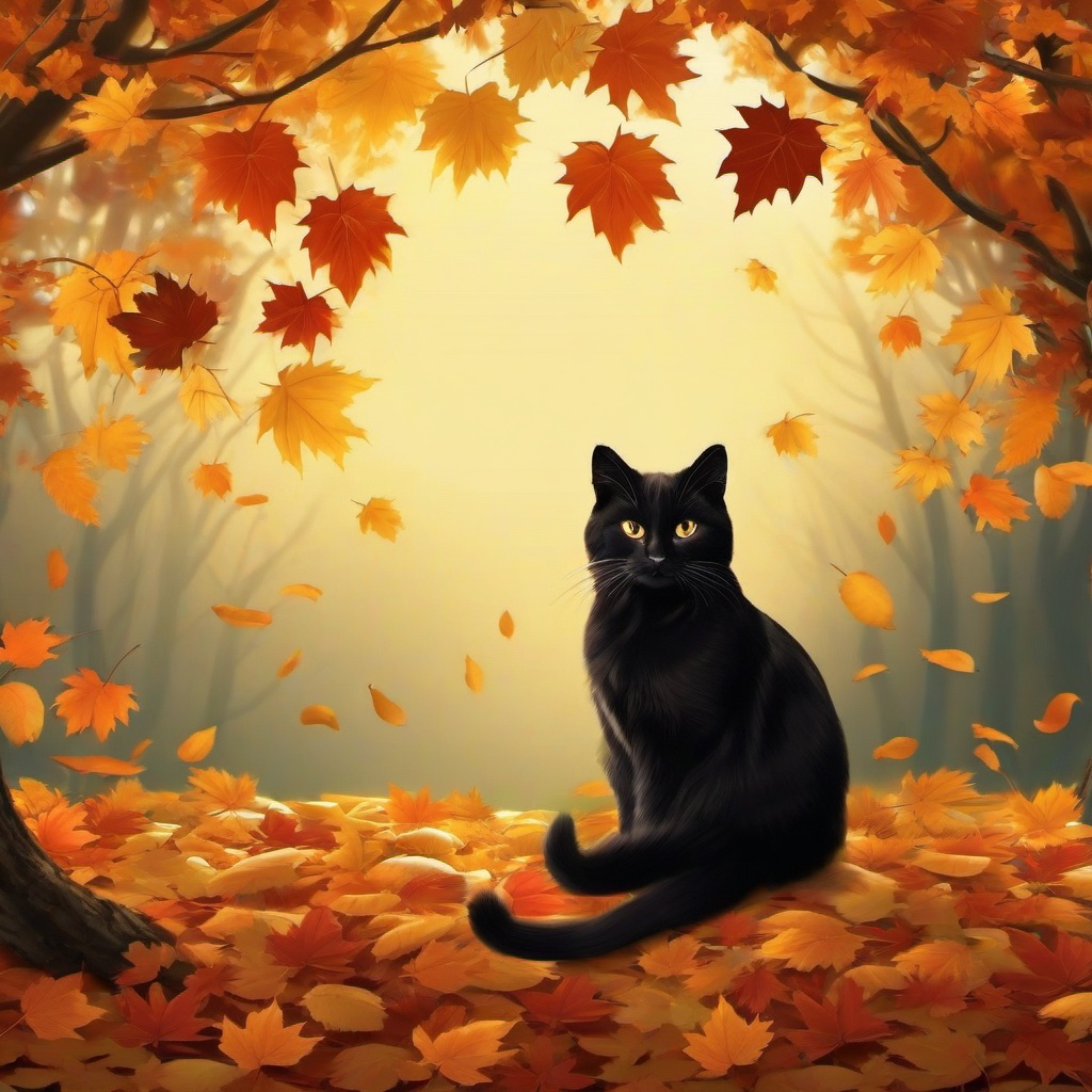 Cat Background Wallpaper - fall cat background  