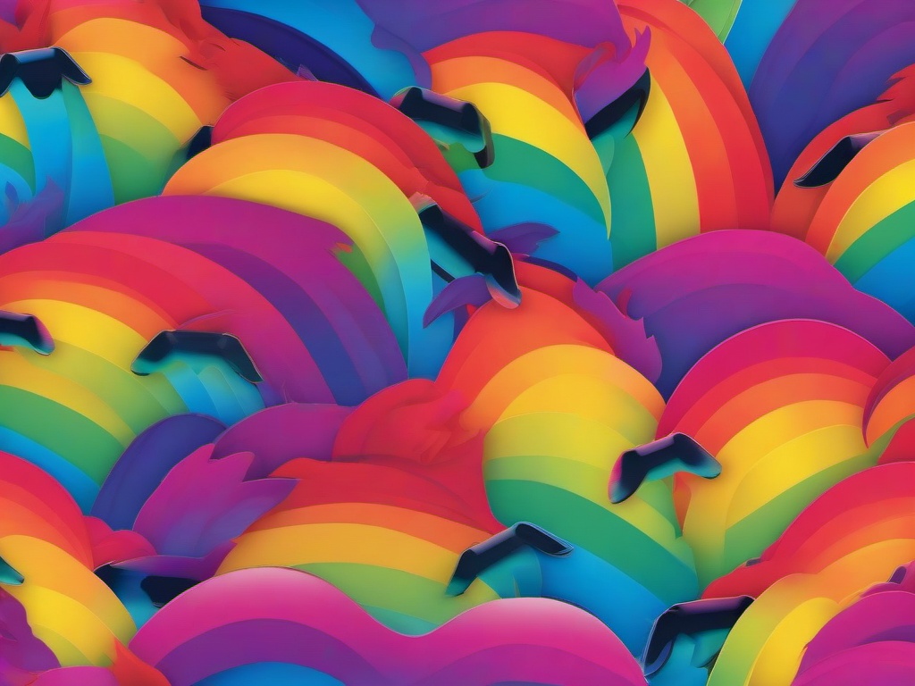 Rainbow Dog Backgrounds  