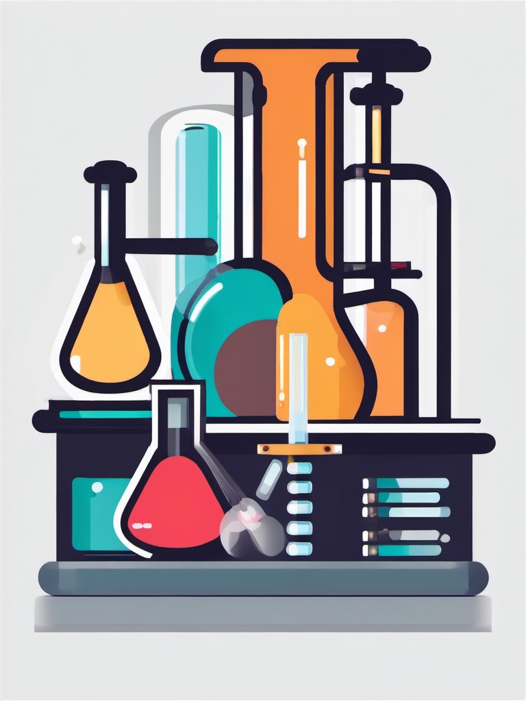 Biotech Laboratory Research and Experiments clipart - Biotech laboratory research, ,vector color clipart,minimal