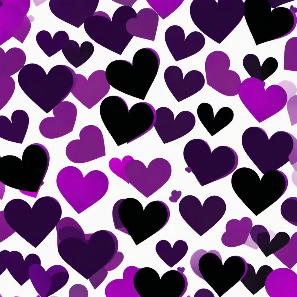 Heart Background Wallpaper - purple and black hearts background  