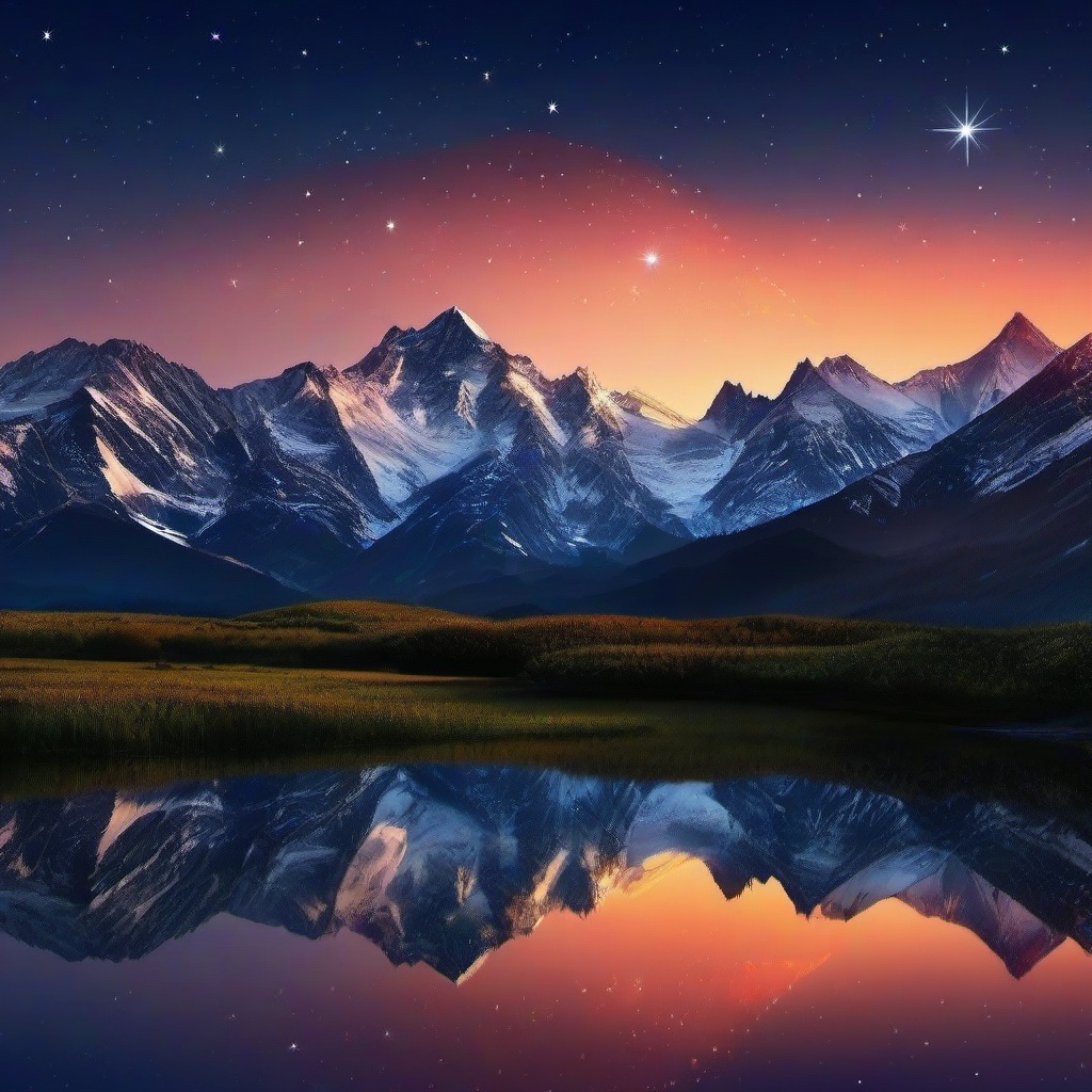 Mountain Background Wallpaper - stars and mountains wallpaper  