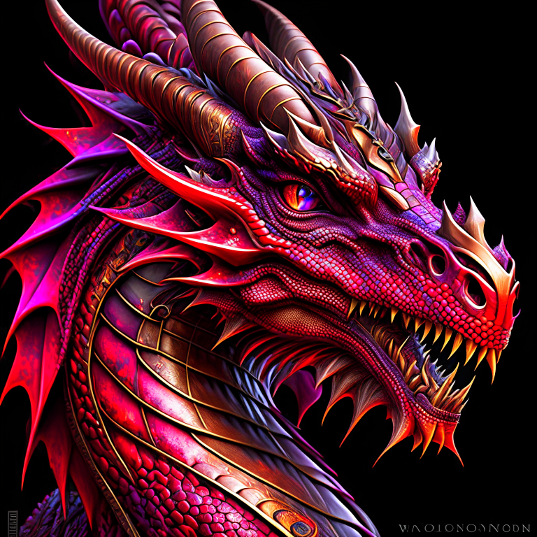 dragon clipart - pyroclast, a majestic and ancient dragon. 