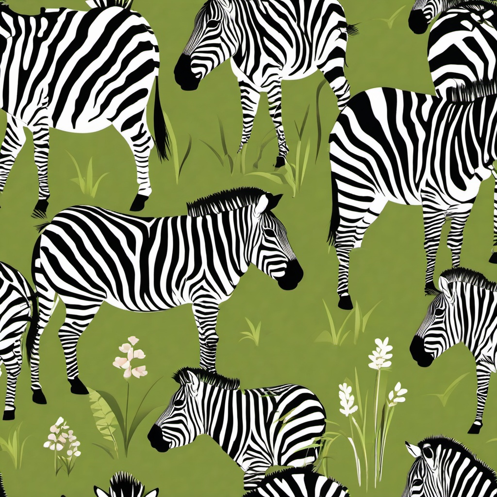 Zebra clipart - Striped herbivore roaming the grasslands, ,vector color clipart,minimal