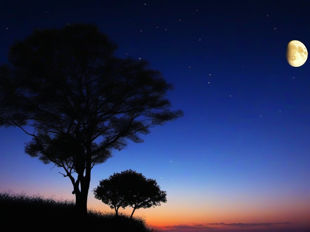 Sky And Moon Wallpaper  ,desktop background wallpaper