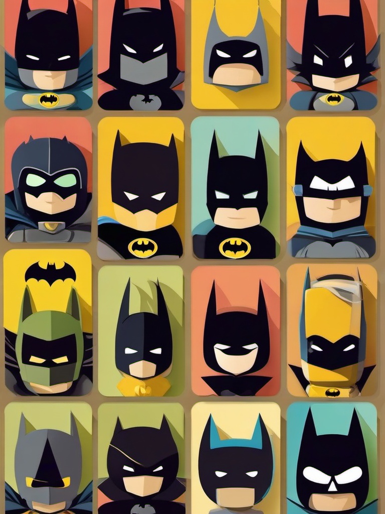 Cute Batman Wallpaper - Batman icons with a fun twist  ,mobile iphone background wallpaper
