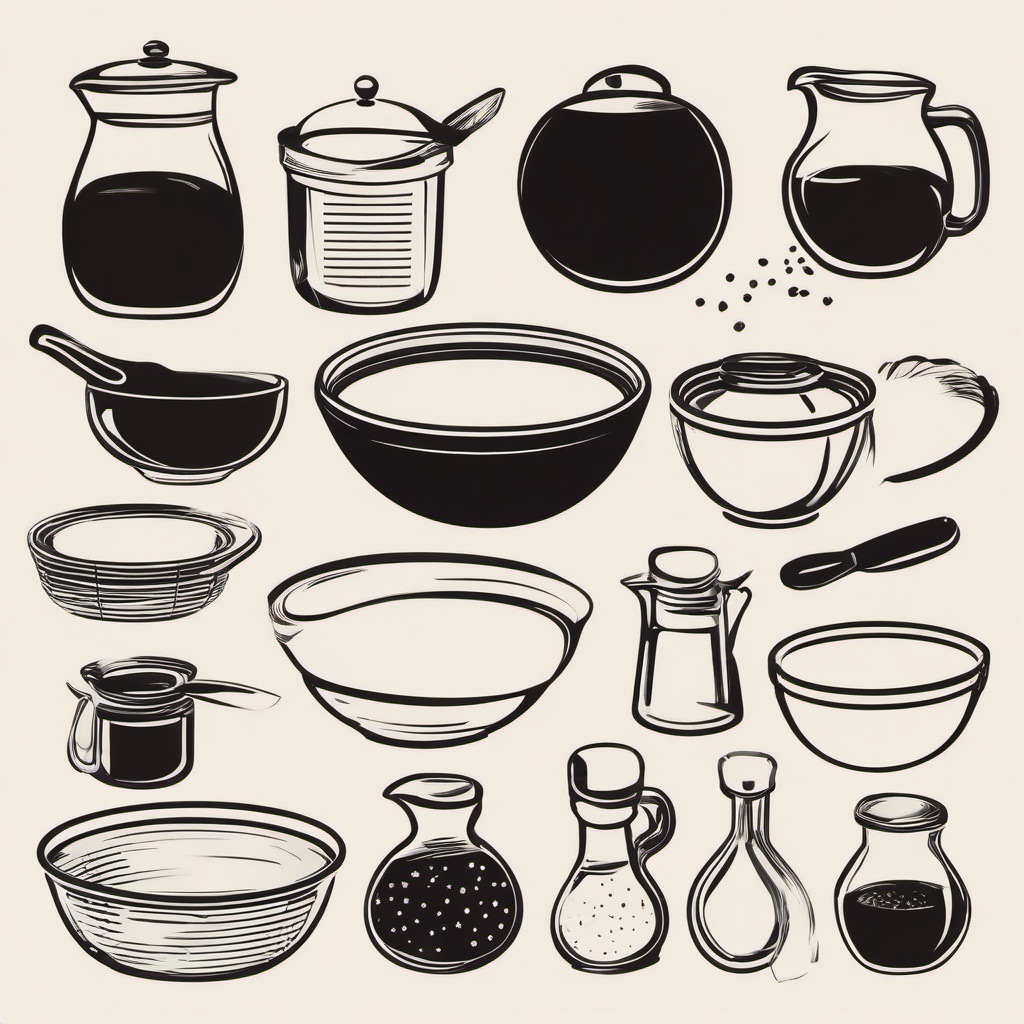 Cooking clipart - mixing bowl with ingredients  vector clipart