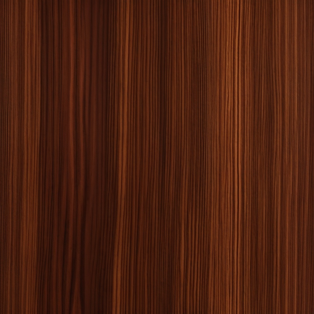 Mahogany wood with deep, warm tones and a glossy, elegant finish top view, product photoshoot realistic background, hyper detail, high resolution