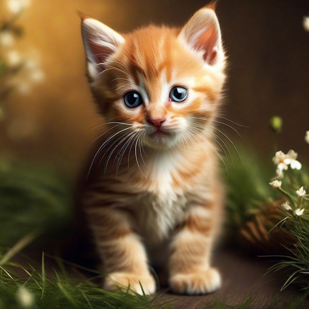 Cat Background Wallpaper - cute kitten background  