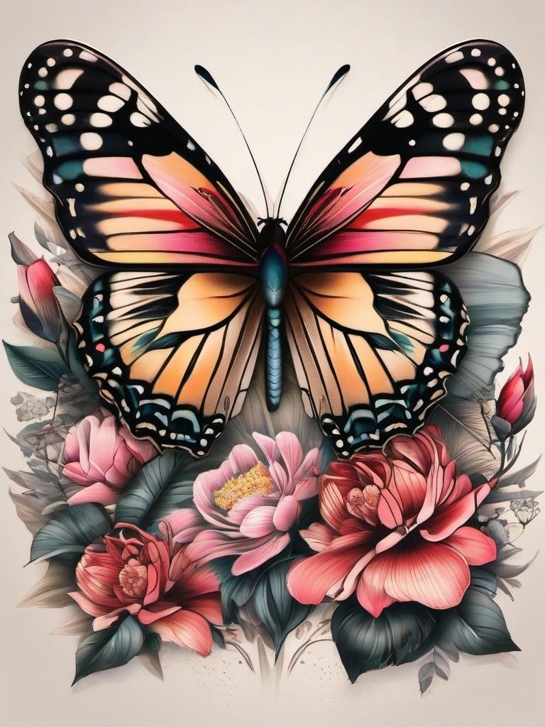 p butterfly tattoo  