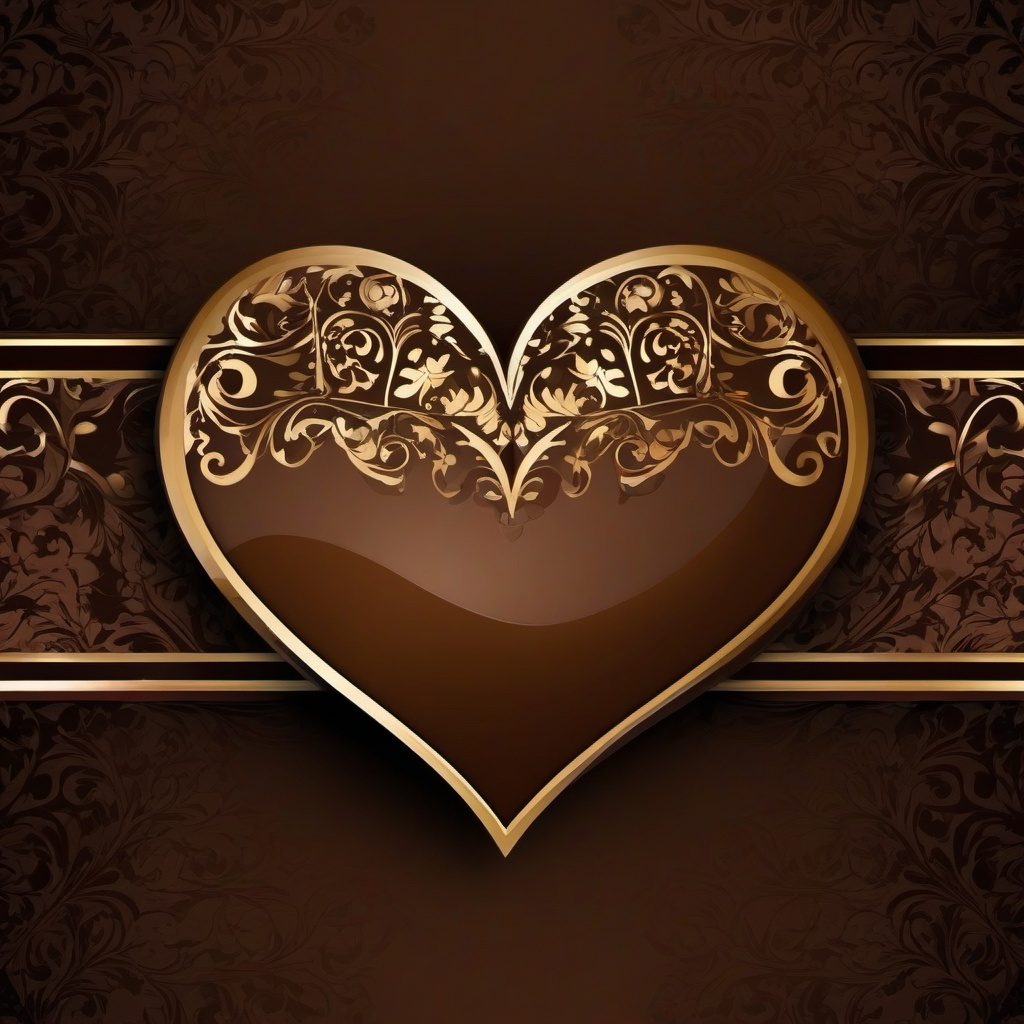 Brown Background Wallpaper - brown background with heart  