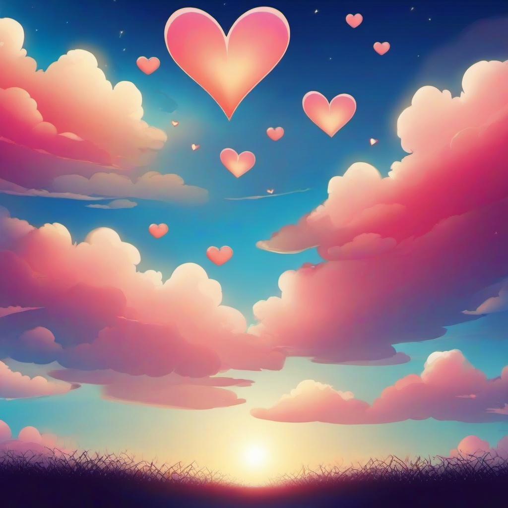 Heart Background Wallpaper - sky heart background  