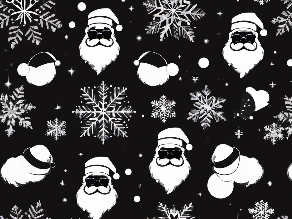 Black Santa Background  