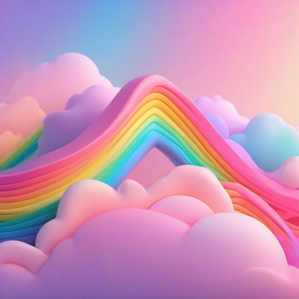 Rainbow Background Wallpaper - wallpaper rainbow aesthetic pastel  