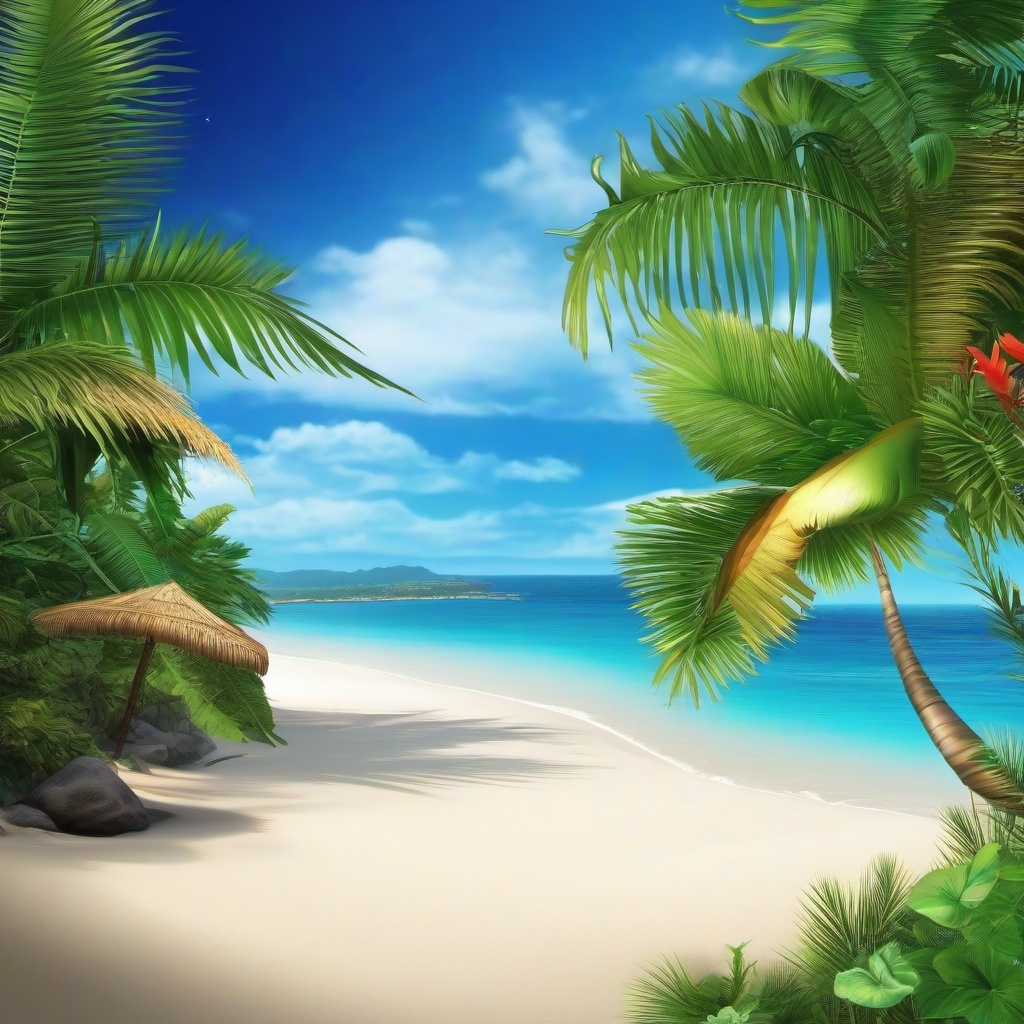 Beach background - tropical beach wallpaper  